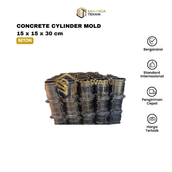 Jual Concrete Cylinder Mold 15x15x30 cm 